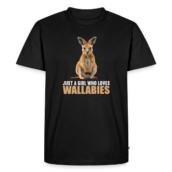 Wallabies Wallaby - Men's Premium Organic T-Shirt - black - Front - Nico (187cm)