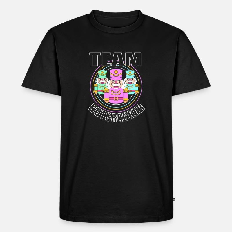 Nussknacker Weihnachten - Männer Premium Bio T-Shirt - Schwarz