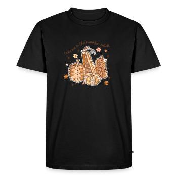 Patchwork Pumpkin Patch - Men's Premium Organic T-Shirt - black - Front - Nico (187cm)