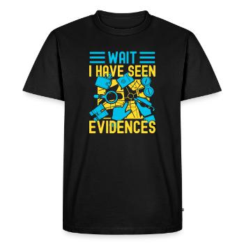 Forensic Science Major Have Seen Evidences - Men's Premium Organic T-Shirt - black - Front - Nico (187cm)