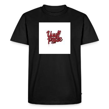 UffPasse Graffiti Lettrage - T-shirt Premium bio Homme - noir - Devant - Nico (187cm)
