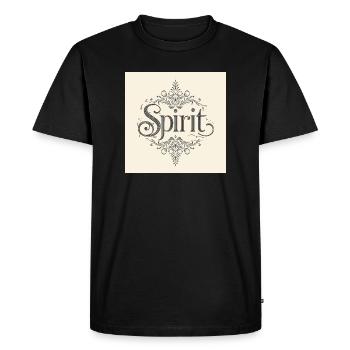 Spirit Ornament Police Florale - T-shirt Premium bio Homme - noir - Devant - Nico (187cm)