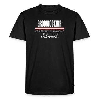 Großglockner - T-shirt Premium bio Homme - noir - Devant - Nico (187cm)