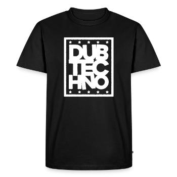 Dub Techno Édition Légère - T-shirt Premium bio Homme - noir - Devant - Nico (187cm)
