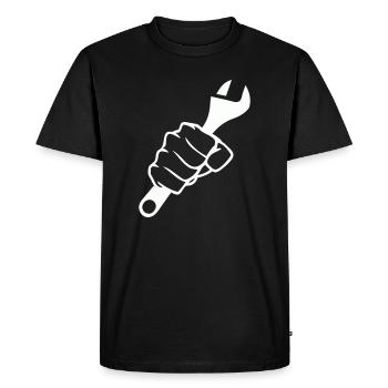 Fists and Screwdriver Force - Men's Premium Organic T-Shirt - black - Front - Nico (187cm)