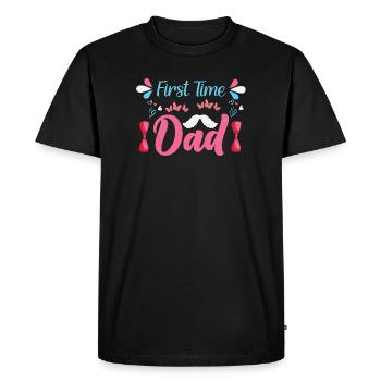 Expectant dad Father-to-be - Men's Premium Organic T-Shirt - black - Front - Nico (187cm)