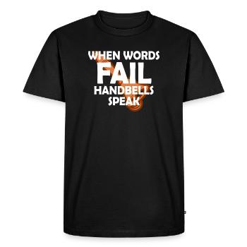 Choir Music Instrument Handbell Choir - Men's Premium Organic T-Shirt - black - Front - Nico (187cm)
