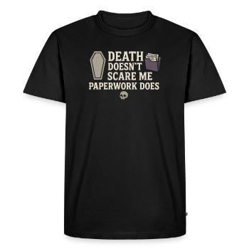 Cadavre Science Humour noir Mort Positif - T-shirt Premium bio Homme - noir - Devant - Nico (187cm)