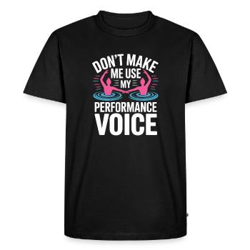 Synchronized swimming Artistic swimming Water sports - Men's Premium Organic T-Shirt - black - Front - Nico (187cm)