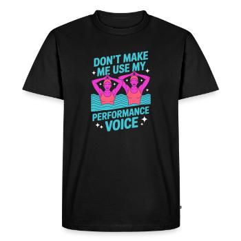 Synchronized swimming Artistic swimming Water sports - Men's Premium Organic T-Shirt - black - Front - Nico (187cm)