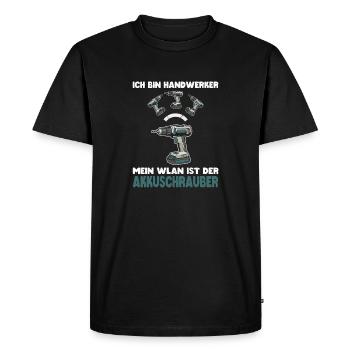 Tournevis sans fil Widyman WLAN - T-shirt Premium bio Homme - noir - Devant - Nico (187cm)