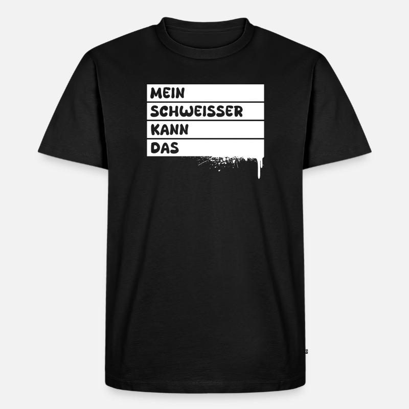 Schweisser als Beruf - Männer Premium Bio T-Shirt - Schwarz