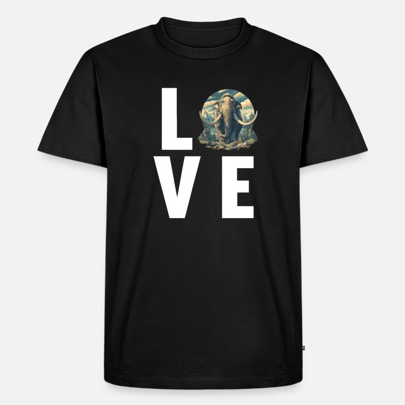 Mammuts Mammut - Männer Premium Bio T-Shirt - Schwarz