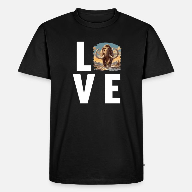 Mammuts Mammut - Männer Premium Bio T-Shirt - Schwarz