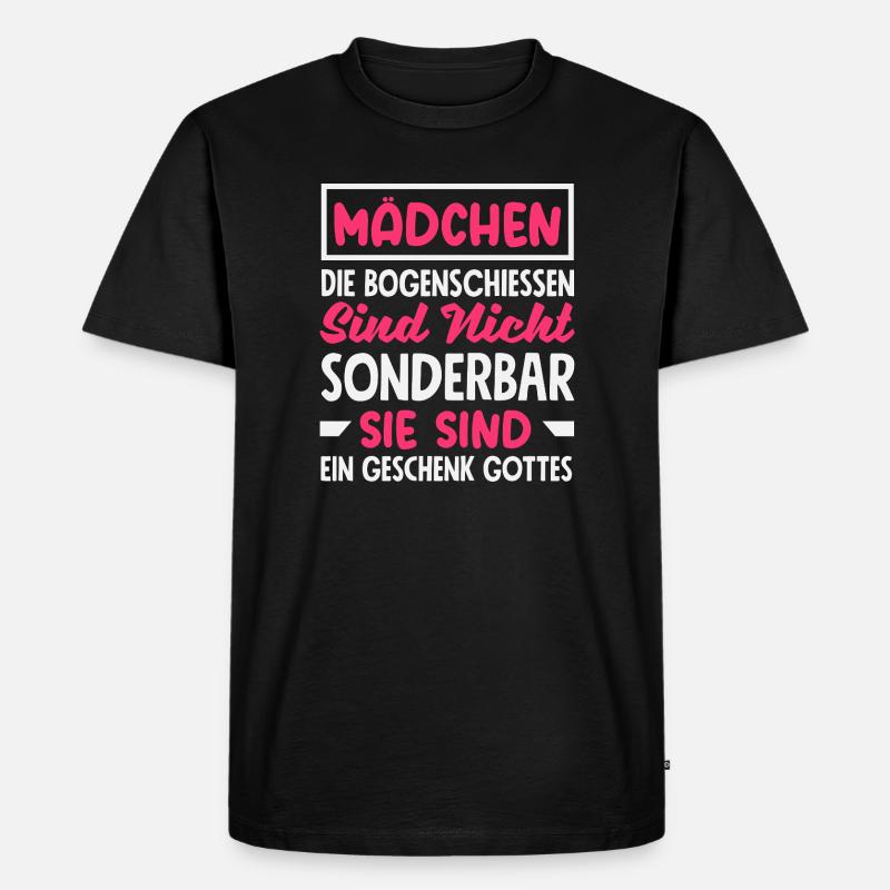 Bogenschießen Bogenschütze Geschenk - Männer Premium Bio T-Shirt - Schwarz