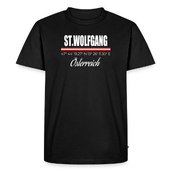 Saint-Wolfgang - T-shirt Premium bio Homme - noir - Devant - Nico (187cm)