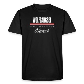 Lac Wolfgang - T-shirt Premium bio Homme - noir - Devant - Nico (187cm)