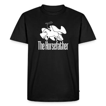 Rodéo Équitation Le Cavalier Cowboy - T-shirt Premium bio Homme - noir - Devant - Nico (187cm)
