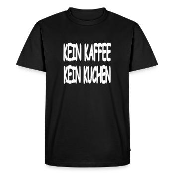 Gâteau - T-shirt Premium bio Homme - noir - Devant - Nico (187cm)