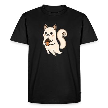 Squirrel Emmi Accent - Men's Premium Organic T-Shirt - black - Front - Nico (187cm)