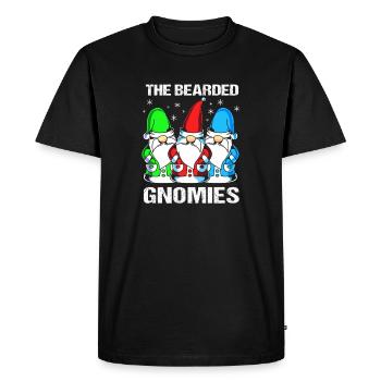 Gnome Bart - T-shirt Premium bio Homme - noir - Devant - Nico (187cm)