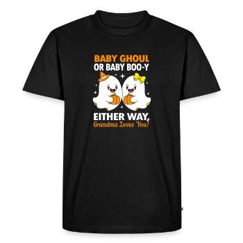 Gender Reveal Halloween Babyshower - Herre Premium økologisk T-shirt - sort - Foran - Nico (187cm)