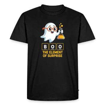 Drôle Chimie Halloween Humour - T-shirt Premium bio Homme - noir - Devant - Nico (187cm)