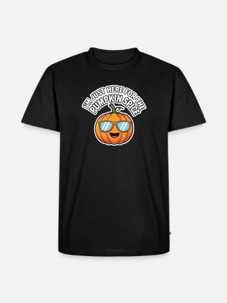 Pumpkin Spice Halloween October Pumpkin - T-shirt Premium bio Homme - noir