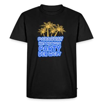 Paraguay as a holiday - Men's Premium Organic T-Shirt - black - Front - Nico (187cm)