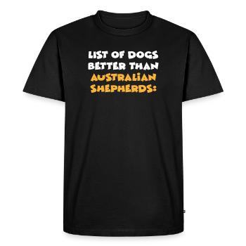 Berger australien - T-shirt Premium bio Homme - noir - Devant - Nico (187cm)