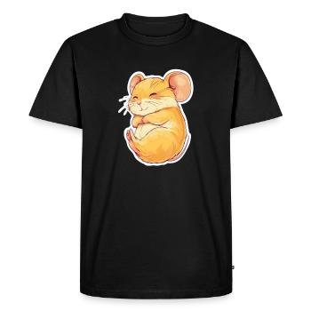 mouse - Men's Premium Organic T-Shirt - black - Front - Nico (187cm)
