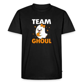 Sexe Révélation Halloween Papa en devenir - T-shirt Premium bio Homme - noir - Devant - Nico (187cm)