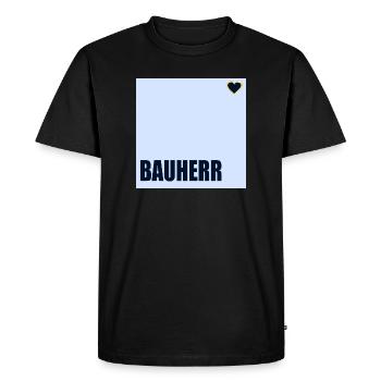 HOUSE CONSTRUCTION BUILDER HERZ - Men's Premium Organic T-Shirt - black - Front - Nico (187cm)