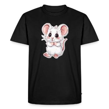 mouse - Men's Premium Organic T-Shirt - black - Front - Nico (187cm)