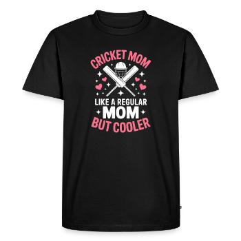 Cricket disant maman drôle Cricket cadeau - T-shirt Premium bio Homme - noir - Devant - Nico (187cm)
