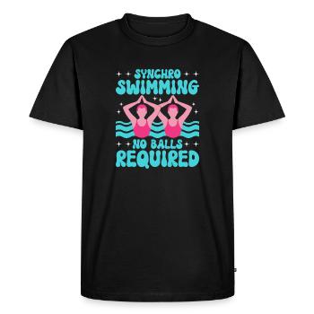 Synchronized swimming Artistic swimming Water sports - Men's Premium Organic T-Shirt - black - Front - Nico (187cm)