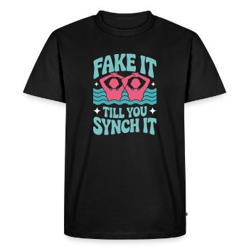 Synchronized swimming Artistic swimming Water sports - Men's Premium Organic T-Shirt - black - Front - Nico (187cm)