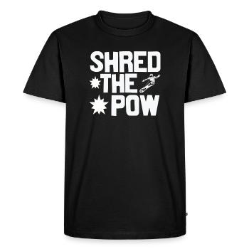 Déchiquetez la poudreuse - T-shirt Premium bio Homme - noir - Devant - Nico (187cm)
