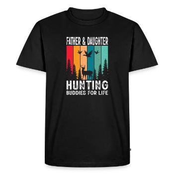 Hunter Gift Hunting Hunting Hunter Exam - Men's Premium Organic T-Shirt - black - Front - Nico (187cm)
