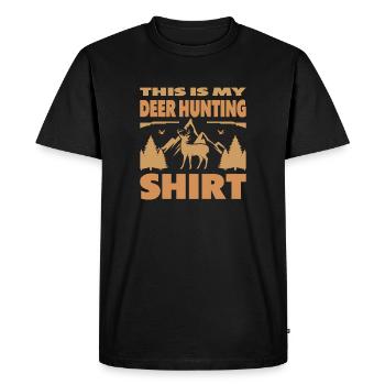Hunter Gifts Hunting Hunting Hunter Exam - Men's Premium Organic T-Shirt - black - Front - Nico (187cm)