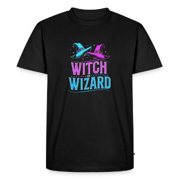 Révélation du sexe Halloween - T-shirt Premium bio Homme - noir - Devant - Nico (187cm)