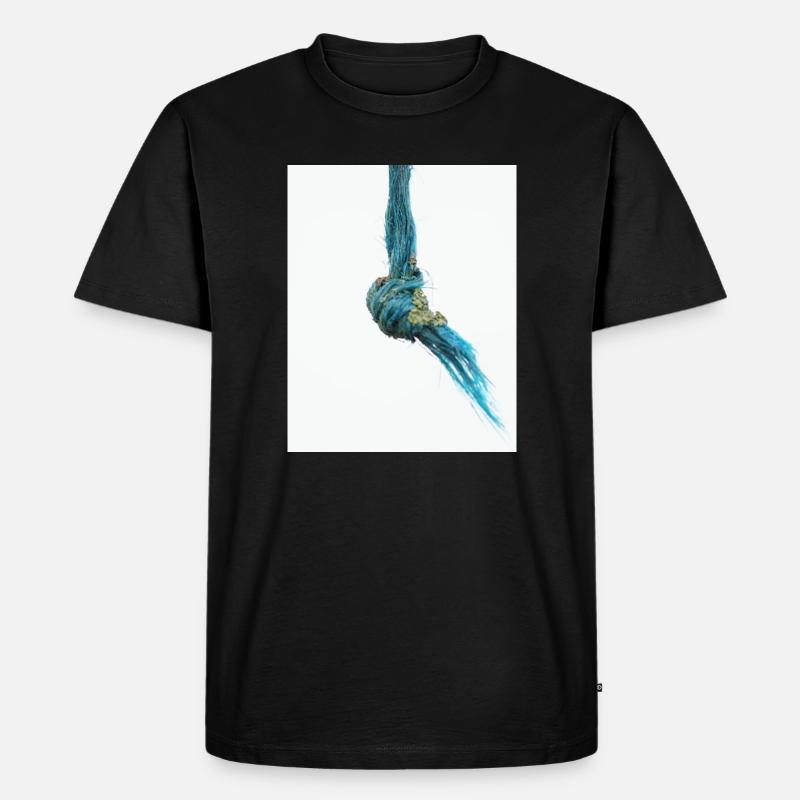 Ich bin ein ausgefranster Knoten - Männer Premium Bio T-Shirt - Schwarz