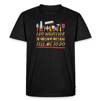 I_do_Anything_for_Wife_1 - T-shirt Premium bio Homme - noir - Devant - Nico (187cm)