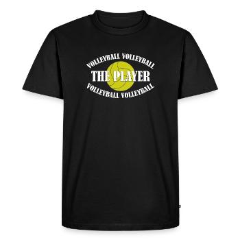 VOLLEY-BALL - LE JOUEUR - T-shirt Premium bio Homme - noir - Devant - Nico (187cm)