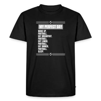 Citation de football Soccer Dire - T-shirt Premium bio Homme - noir - Devant - Nico (187cm)