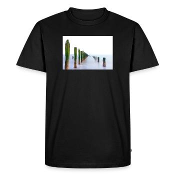 Long exposure  spurn point   - Men's Premium Organic T-Shirt - black - Front - Nico (187cm)