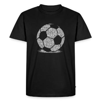 Ballon de football - Cool Football Lover Gift - T-shirt Premium bio Homme - noir - Devant - Nico (187cm)