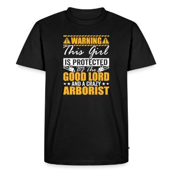 Funny Woodworker Woodworker Gift - Men's Premium Organic T-Shirt - black - Front - Nico (187cm)