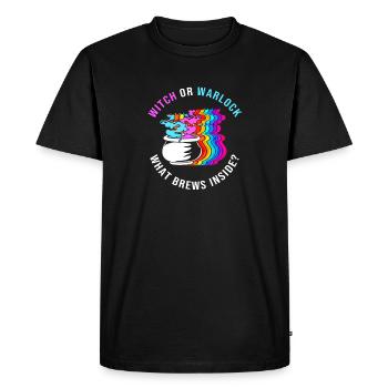Révélation du sexe Halloween - T-shirt Premium bio Homme - noir - Devant - Nico (187cm)