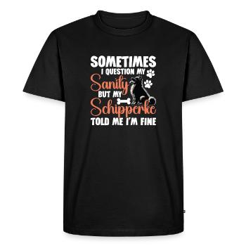 I'd push them in front of zombies to get my - Men's Premium Organic T-Shirt - black - Front - Nico (187cm)